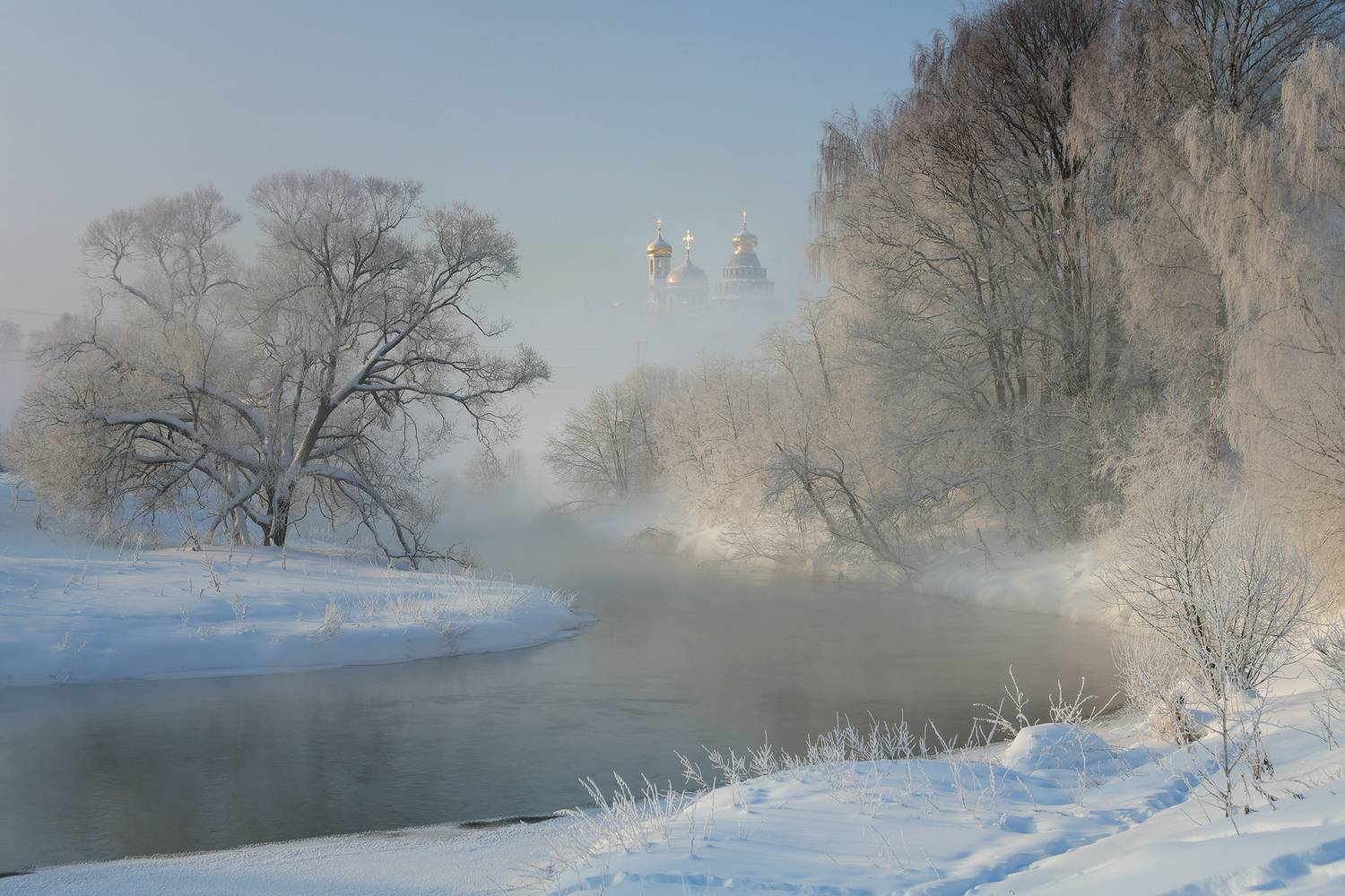 Зимнее утро на Истре