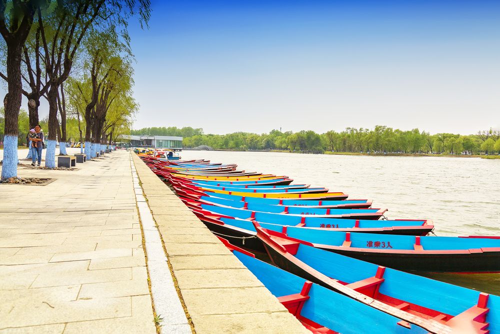 Лодки на реке Сунгари.