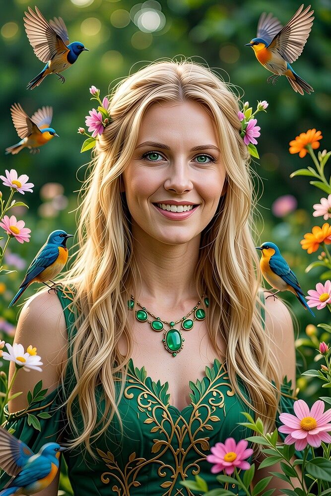 Лесная нимфа // The forest nymph