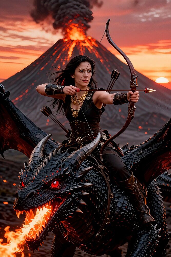 Амазонка и ее дракон // The Amazon and her dragon