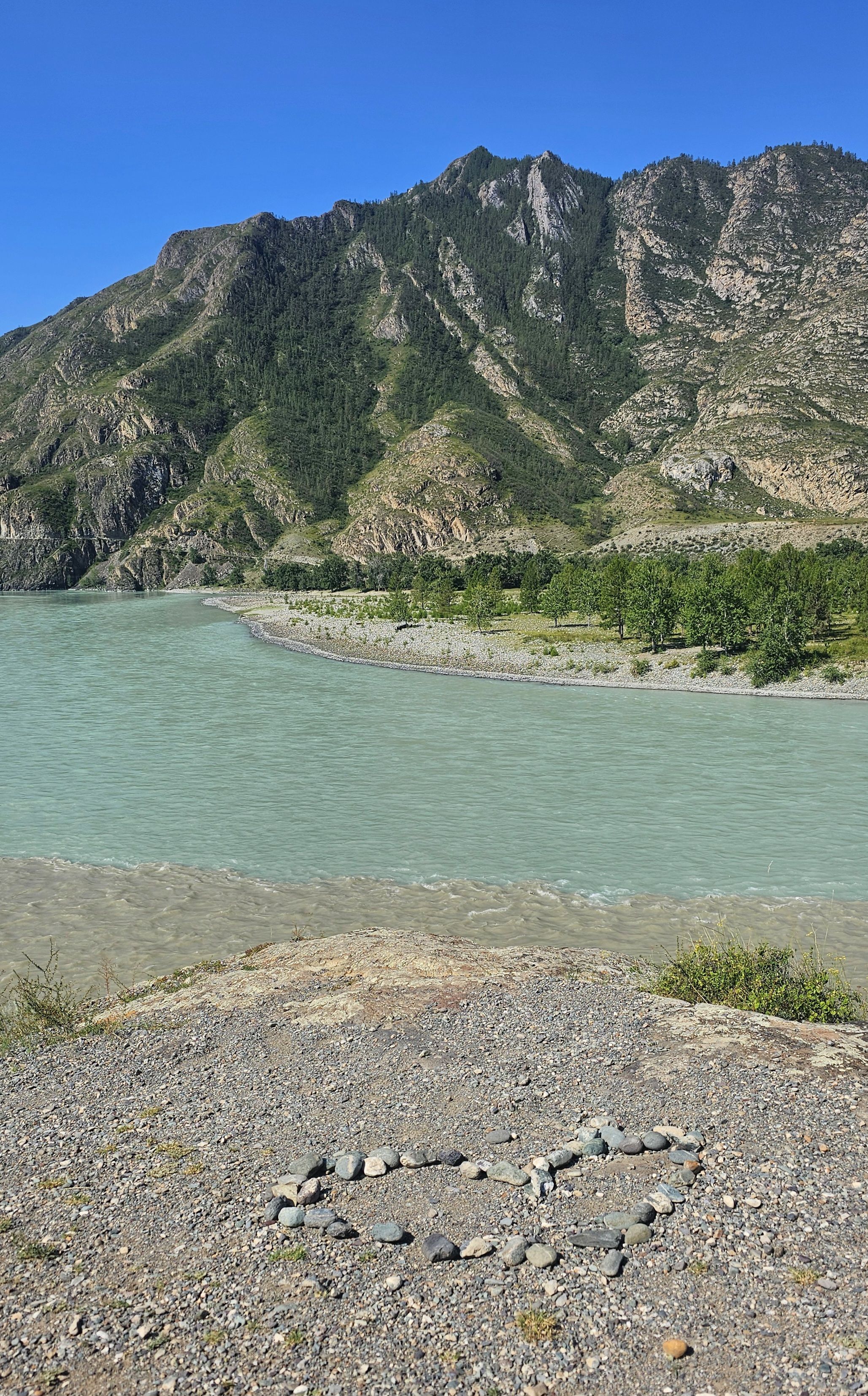 Слияние рек Чуи и Катуни. Алтай