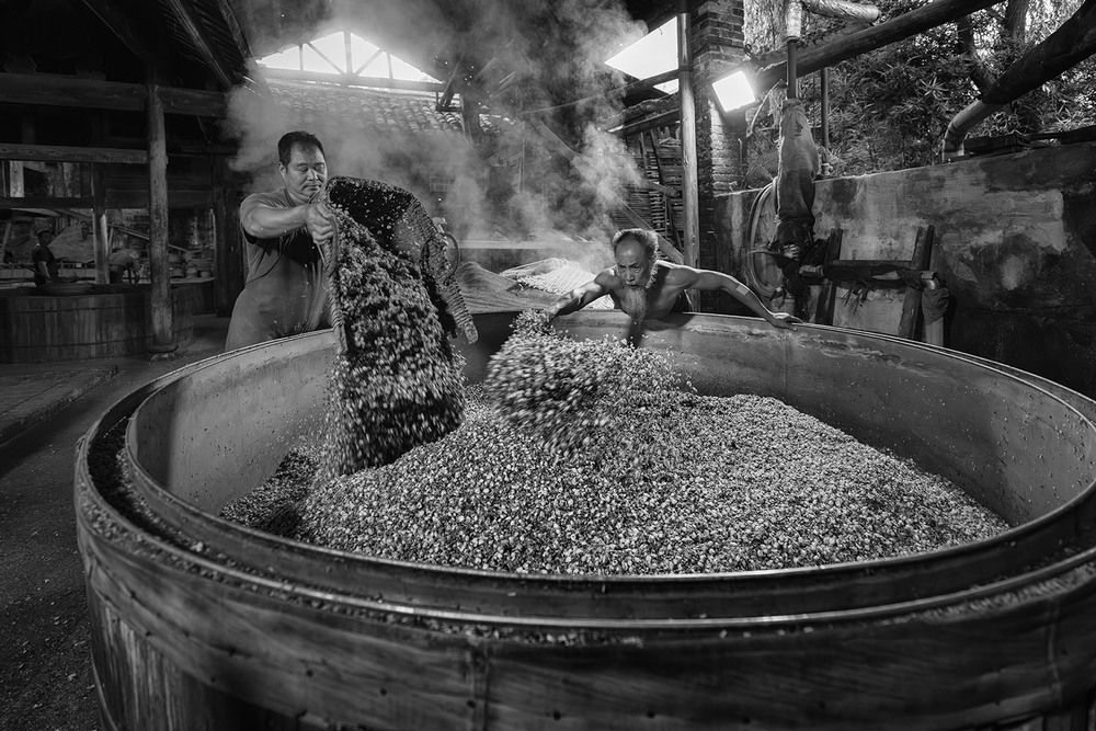 Rice wine making