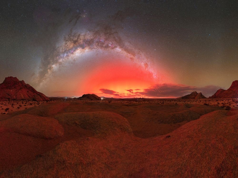 Aurora Australis over Spitzkoppe, May 2024, Namibia
