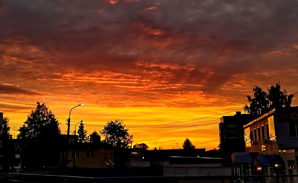 Огненный закат