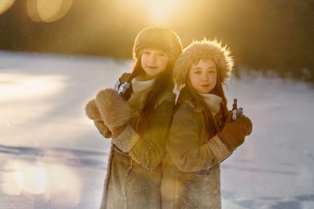 Winter chocolate sunset