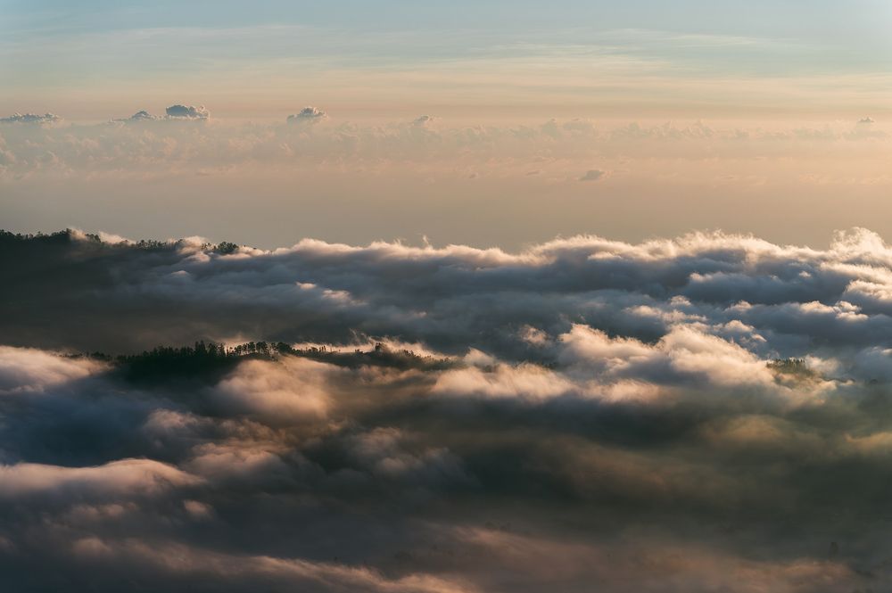 Morning on Mount Batur/Утро на Гунунг-Батуре
