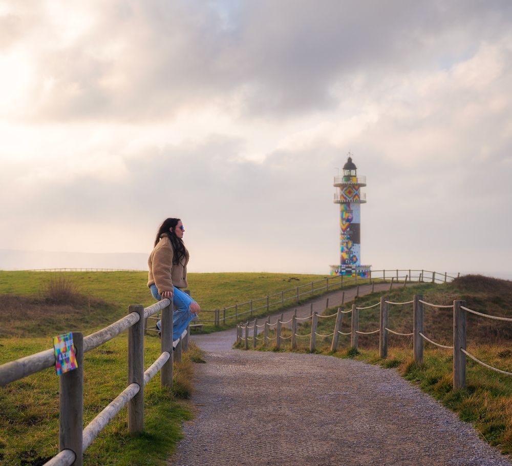 Atardecer en el faro