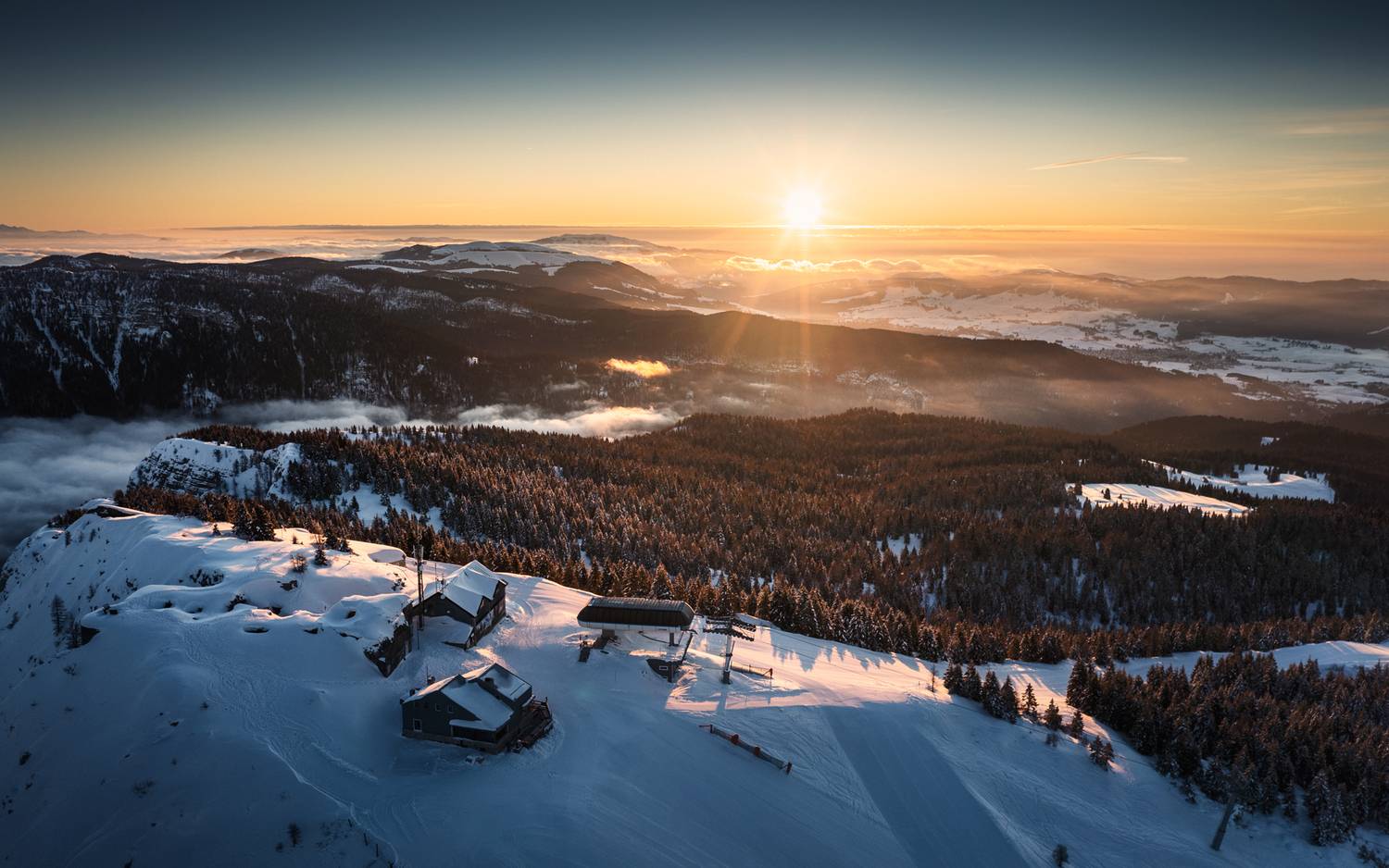 dawn on Mount Verena