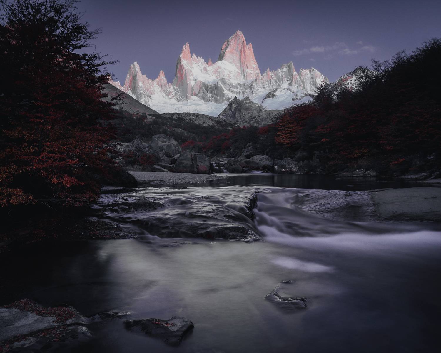 Aurora en el Fitz Roy