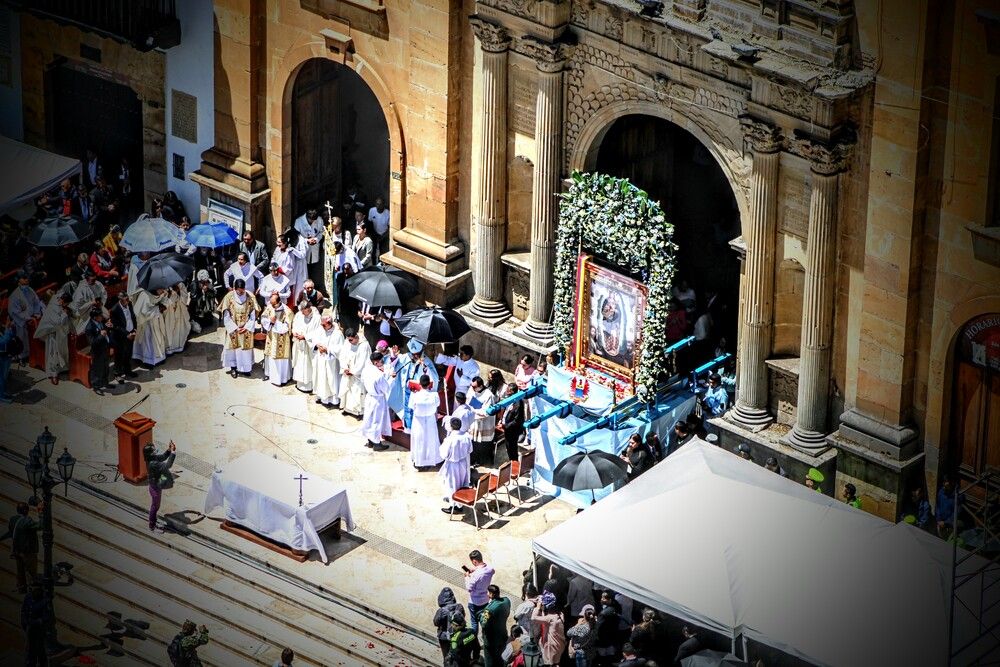Celebración de la Virgen del Milagro en la catedral santiago de Tunja
