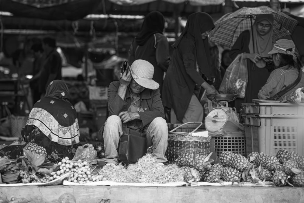 Elderly vendor