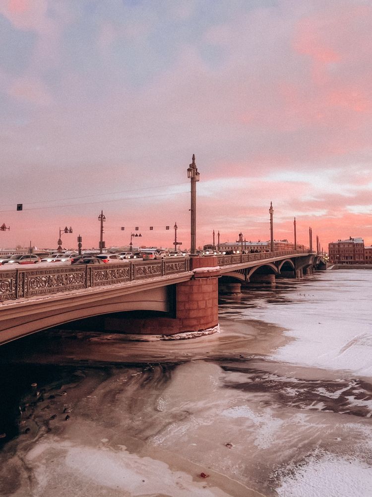 Благовещенский мост. Закат