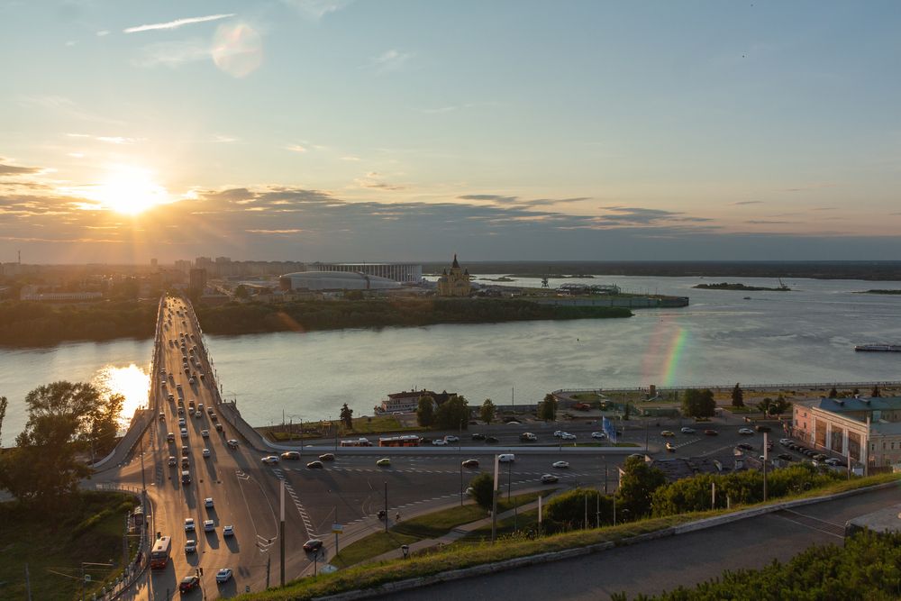 Канавинский мост, Стрелка