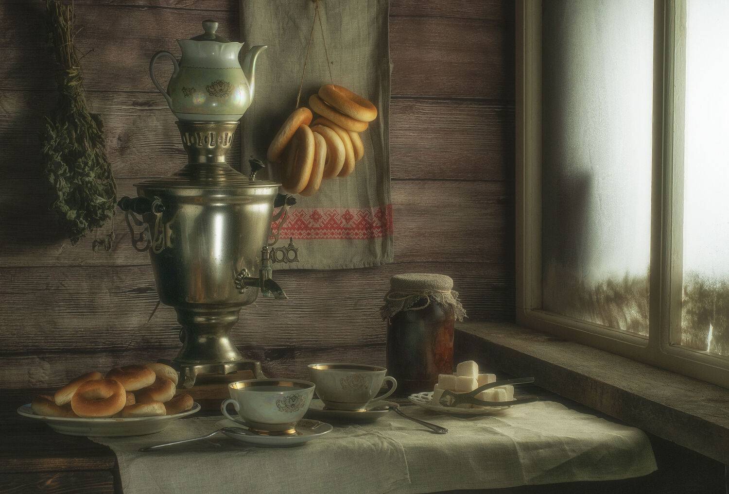 Утренний чай с баранками