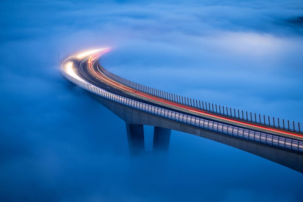 Foggy bridge