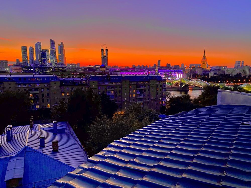 on the roof