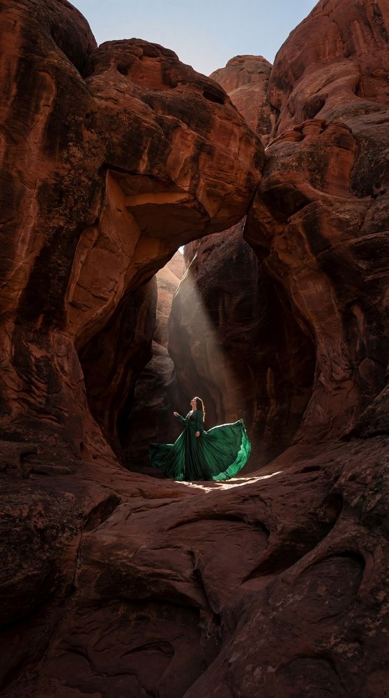 Dancing in the rays of light