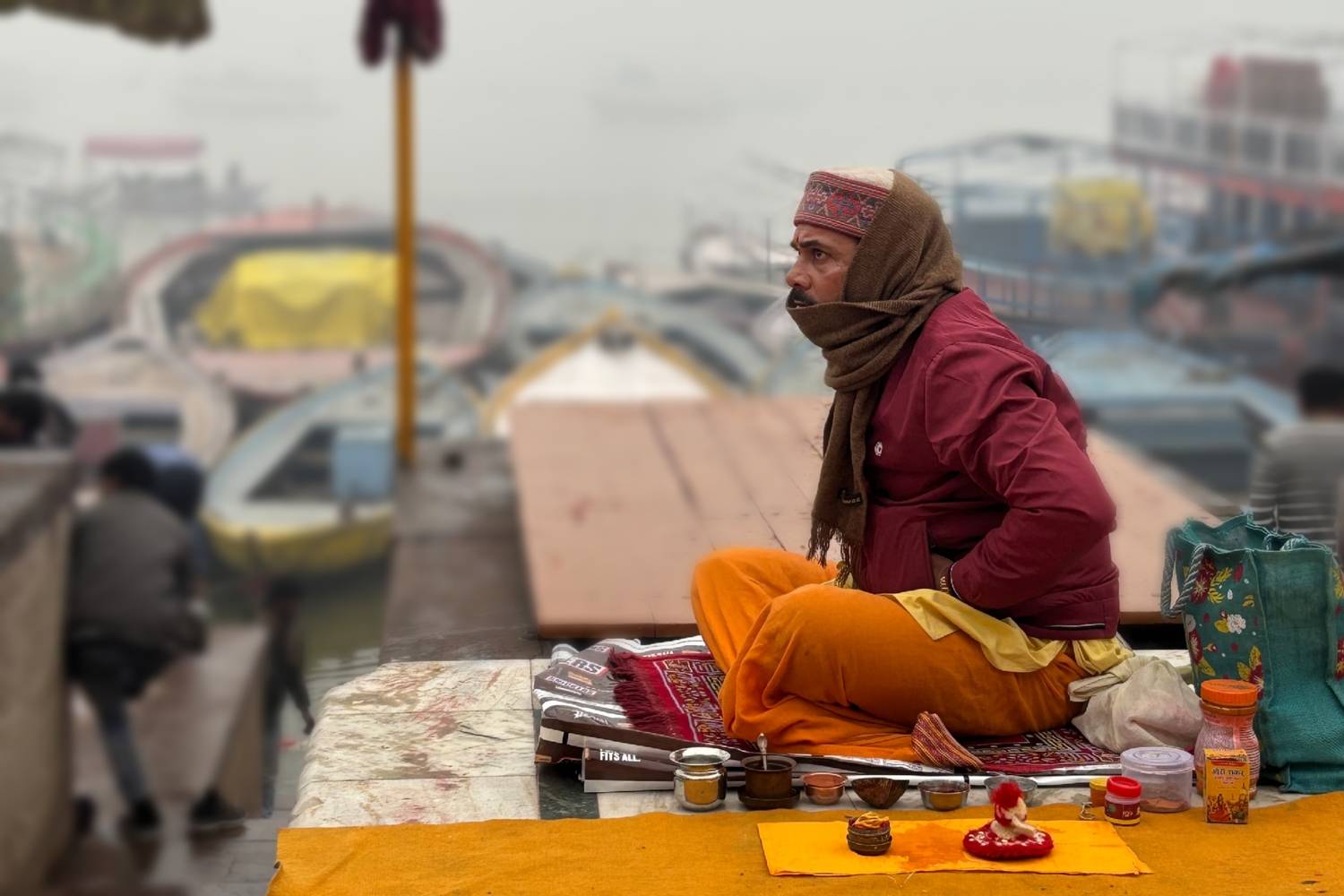 Morning Banaras ghat Morning Banaras ghat