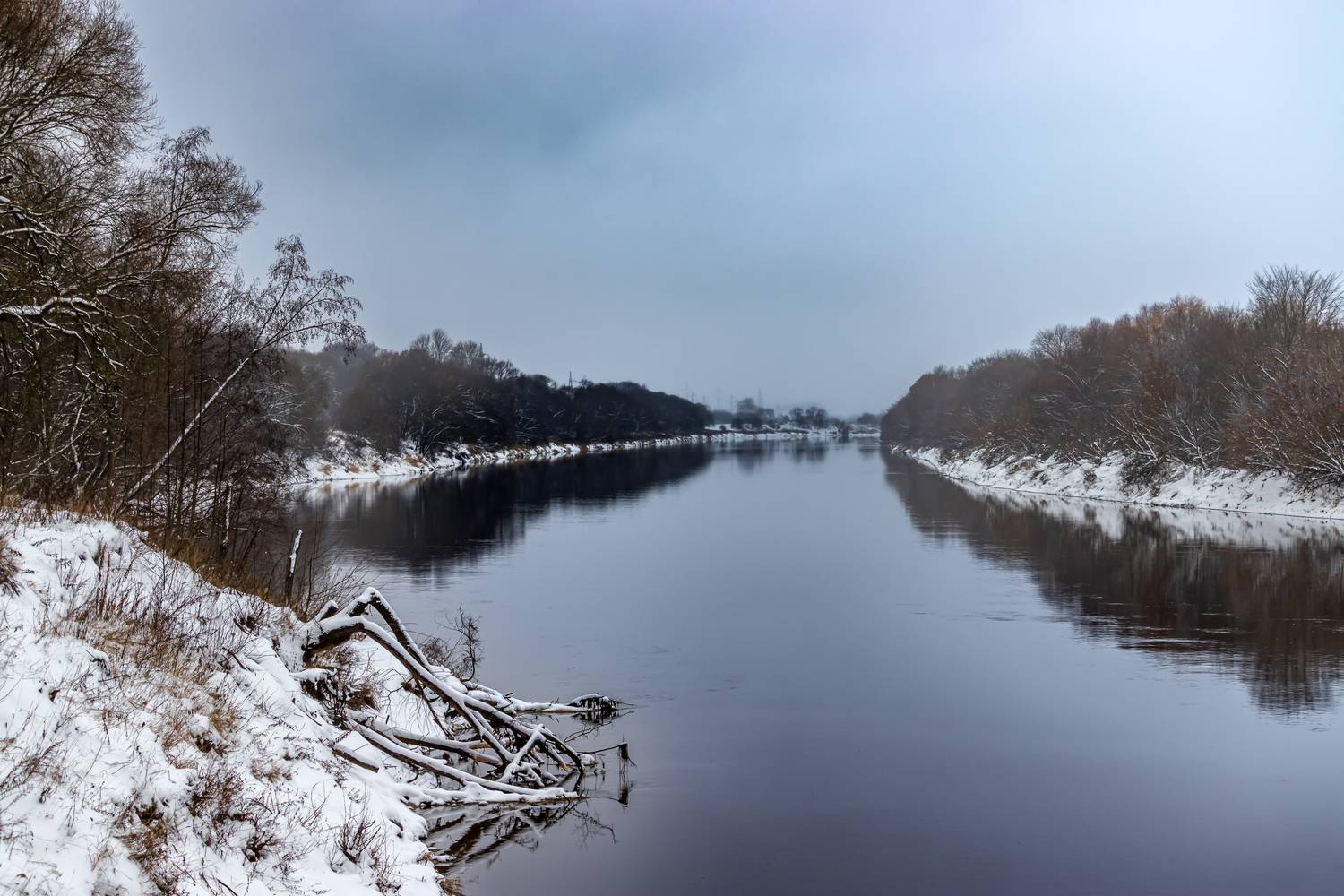 Зима на реке
