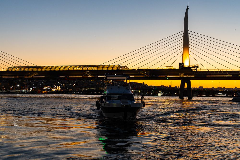 Sunset over the Bosphorus Estuary 1
