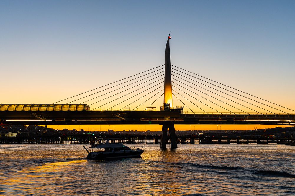 Sunset over the Bosphorus Estuary 2