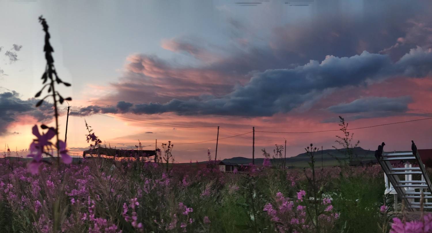 Закат в Хакасии