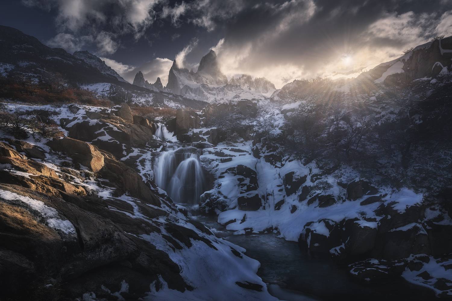 Patagonia after snow storm