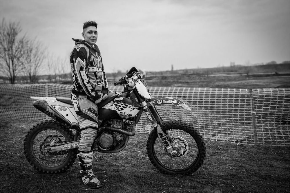 Motocross Rider at the Track