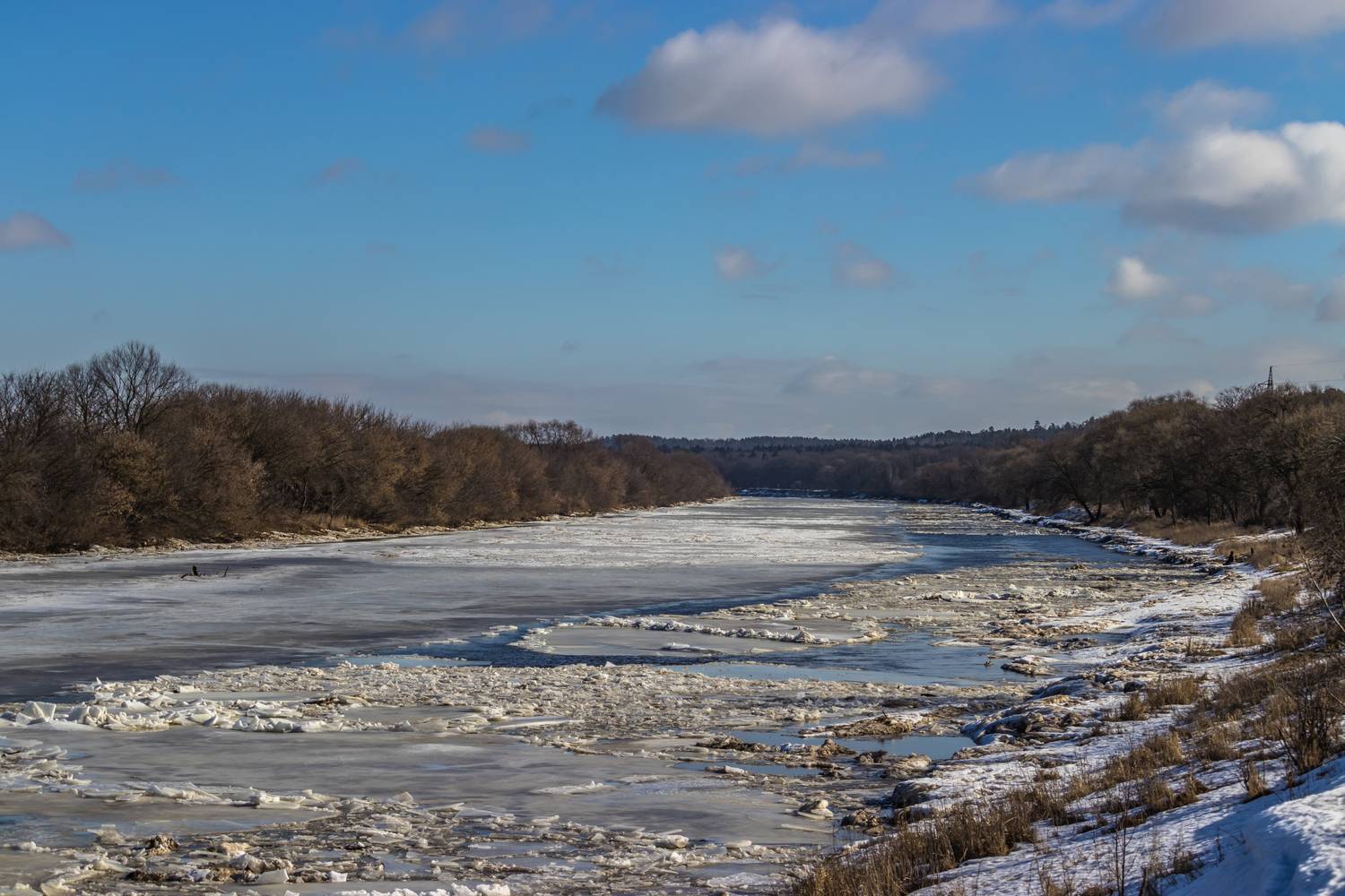 Днепр зимой