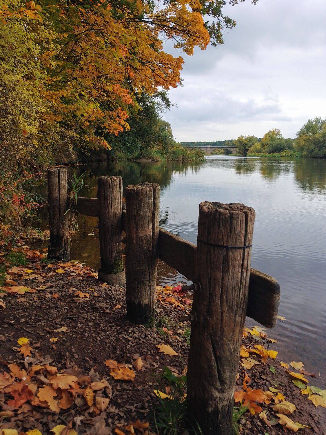 Calmness by Mulde river