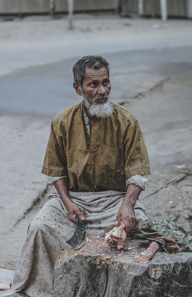 Silent Strength of the Street Butcher
