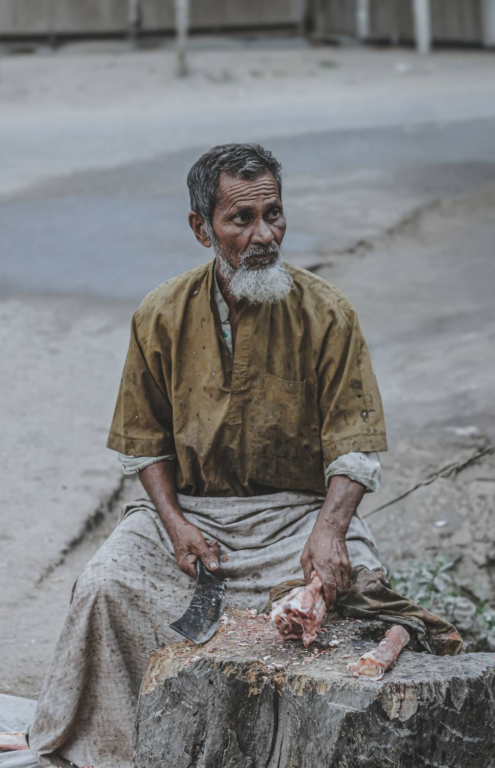 Silent Strength of the Street Butcher