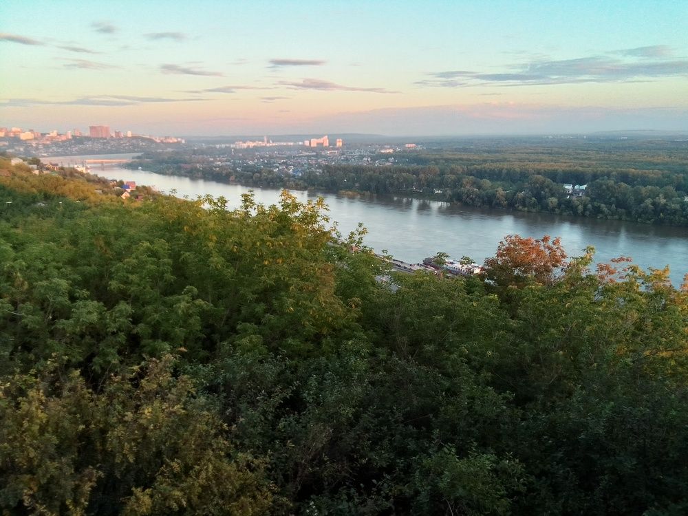 Закат над Белой.