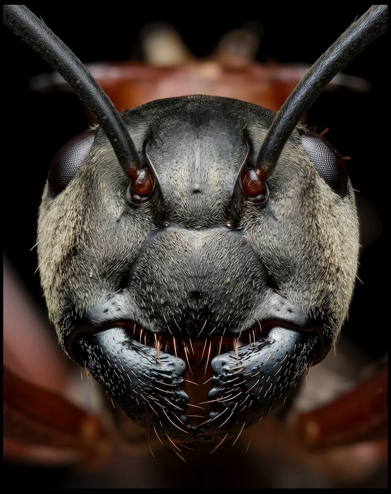 Face Polyrhachis Bellicosa