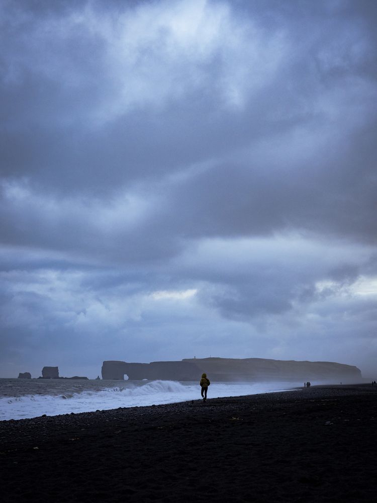 Cloudy evening at Reynisfjara