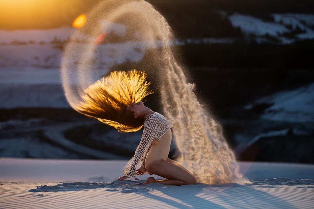 Дарина. Фотопроект на закате в песчаном карьере