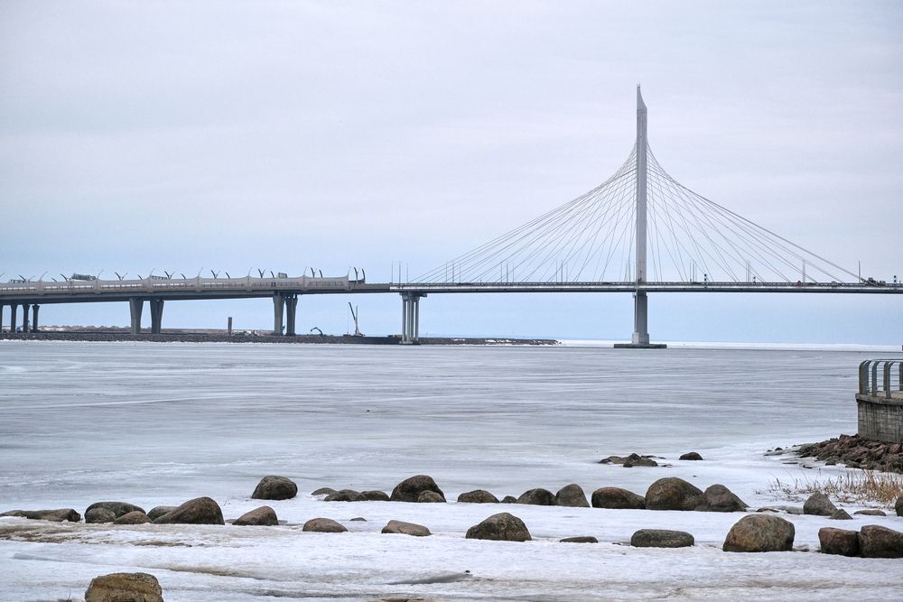 зимний пейзаж на финском заливе