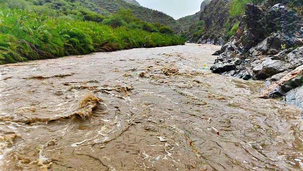 Wadi Bana River in the Republic of Yemen