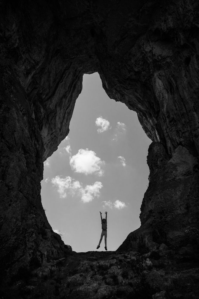 Reaching out for clouds