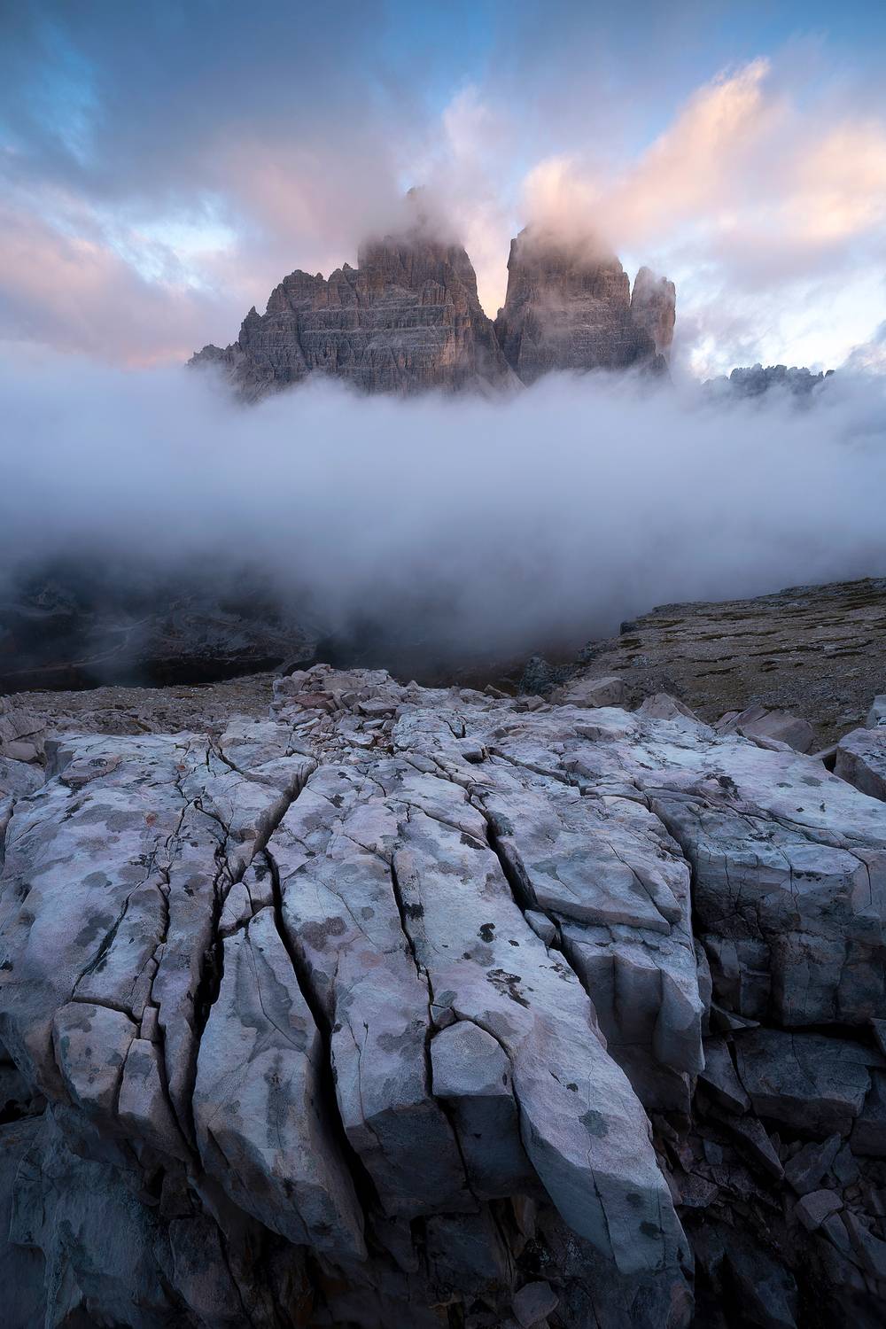 Mysterious mountain peaks