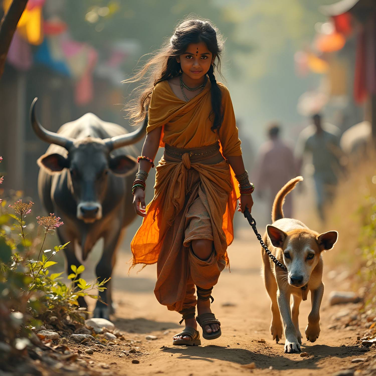 Village Dawn: A Walk of Courage