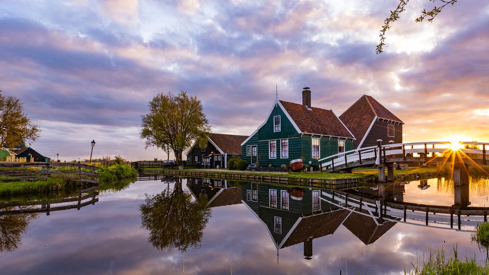 reflection at sunrise