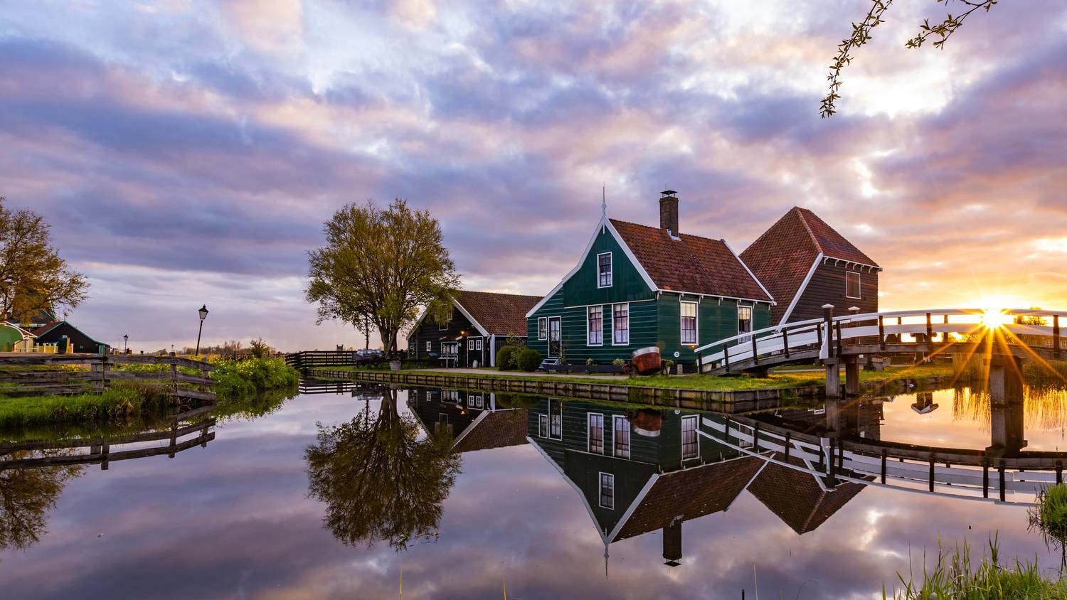 reflection at sunrise