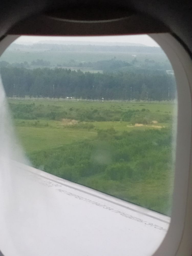 Вид из окна самолета