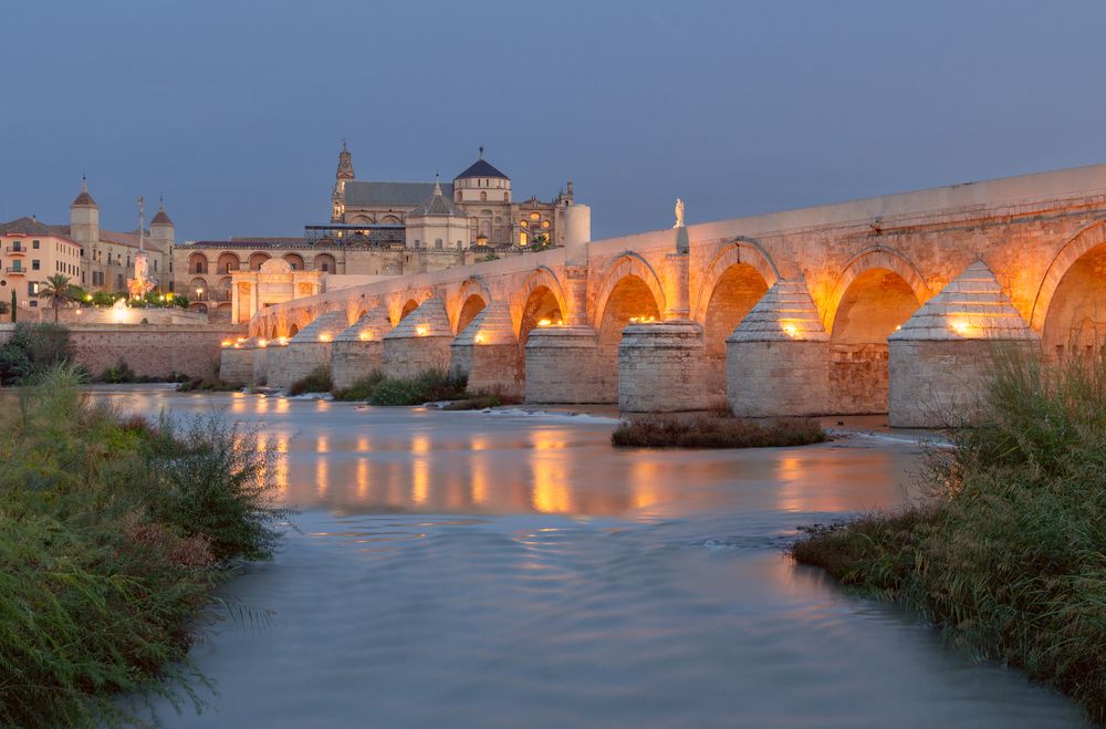 Old Roman bridge in Cordoba.