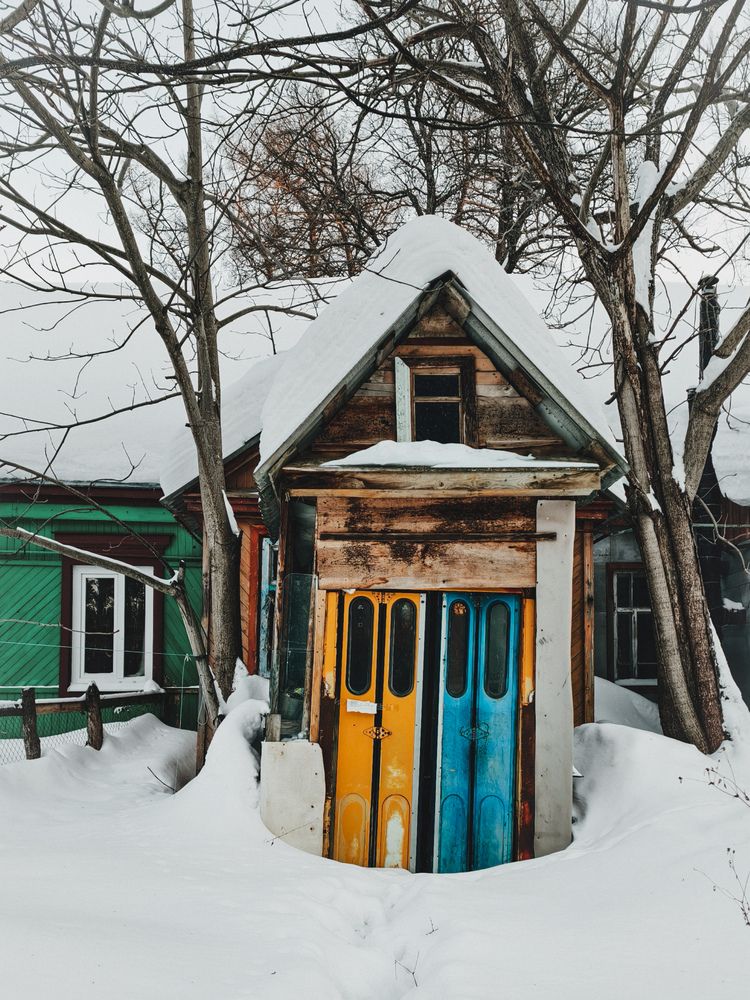 houses, windows, doors