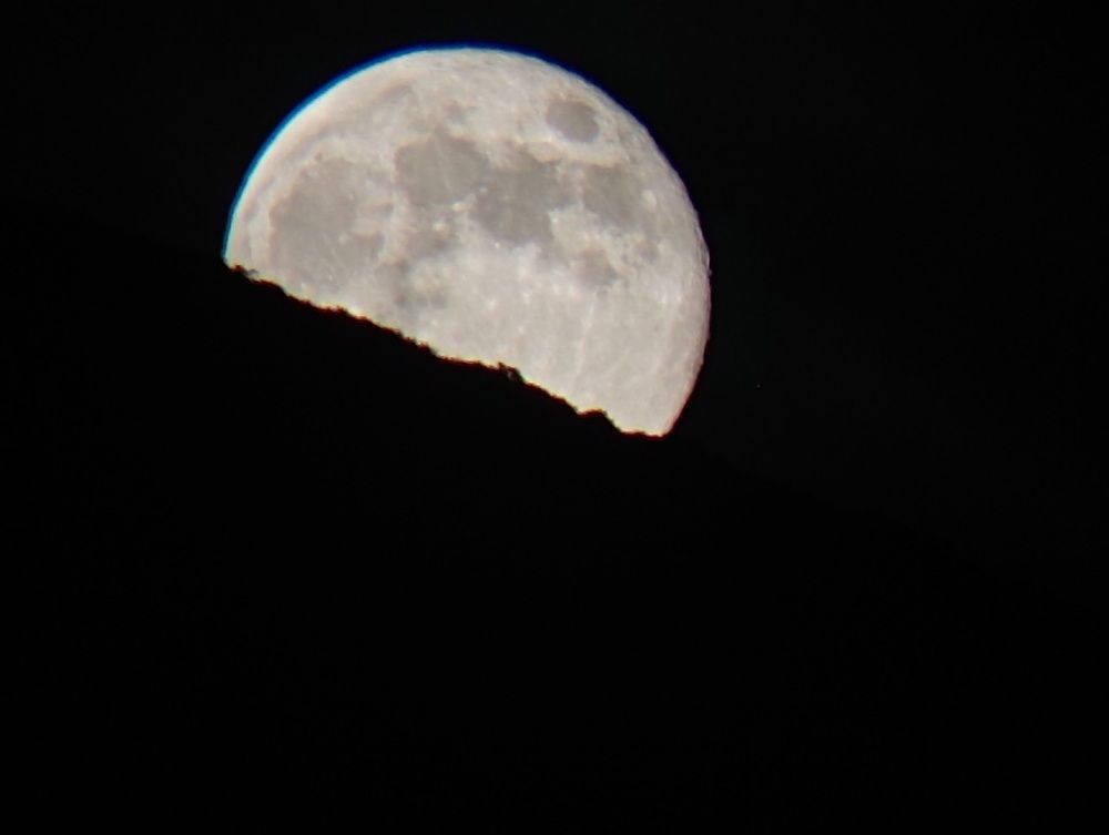 Moon and stars