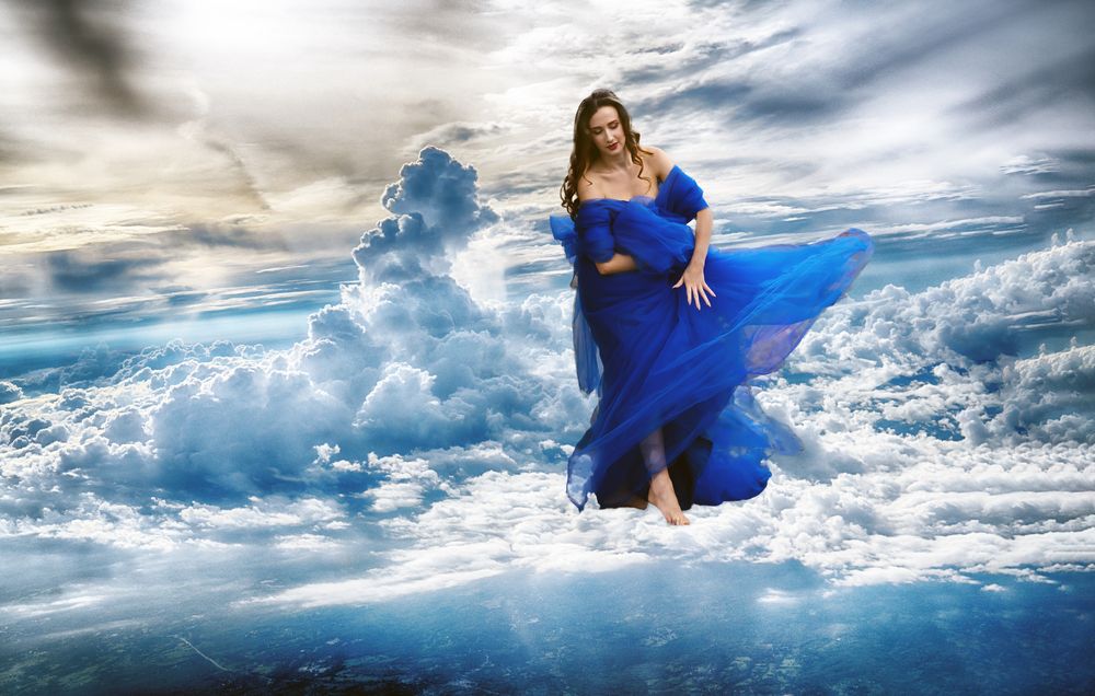 In the clouds