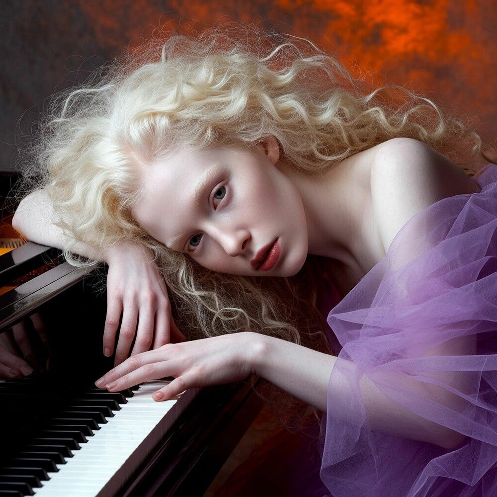 The piano sounds