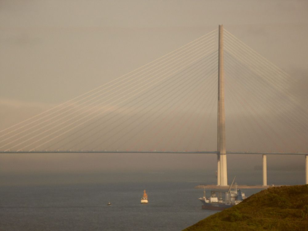 Мост и туман.